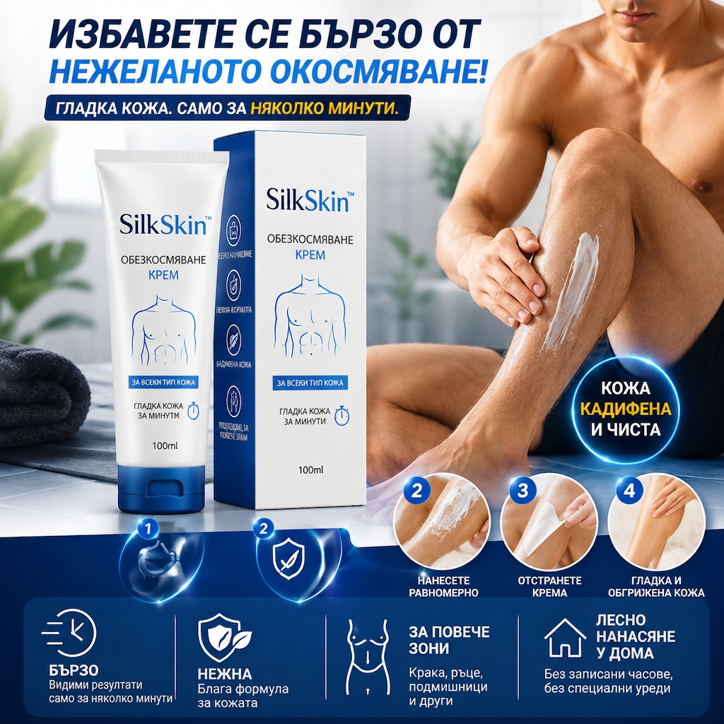 Комплект 1+1 Деликатен Депилиращ Крем SilkSkin™