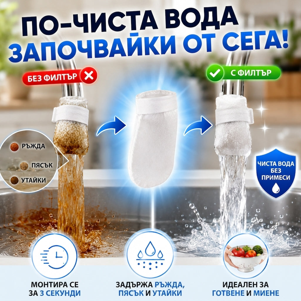 AquaFilter™ – Комплект От 20 Филтъра За Кран