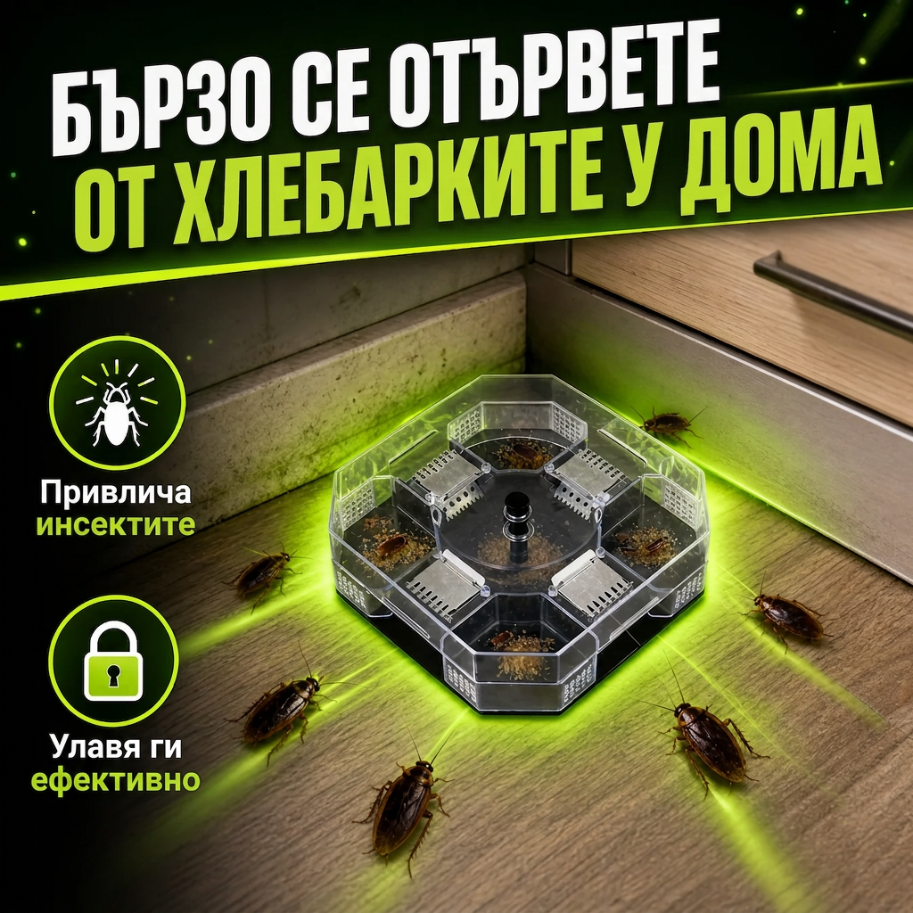 Интелигентен Капан За Хлебарки RoachTrap™