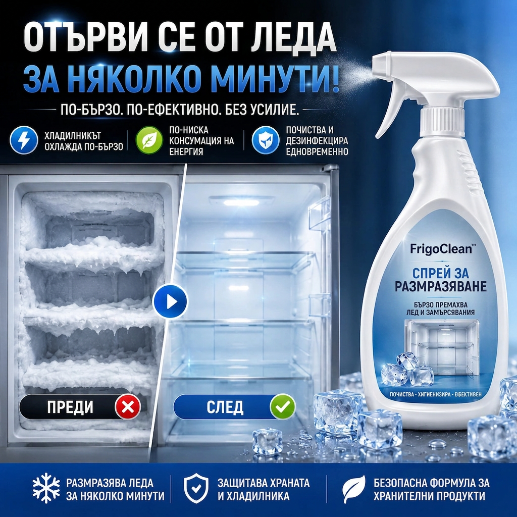 FrigoClean™ – Спрей За Бързо Размразяване